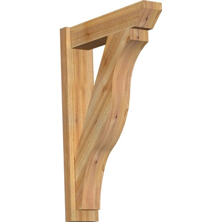 Funston Slat Rough Sawn Outlooker, Western Red Cedar, 6W X 24D X 36H